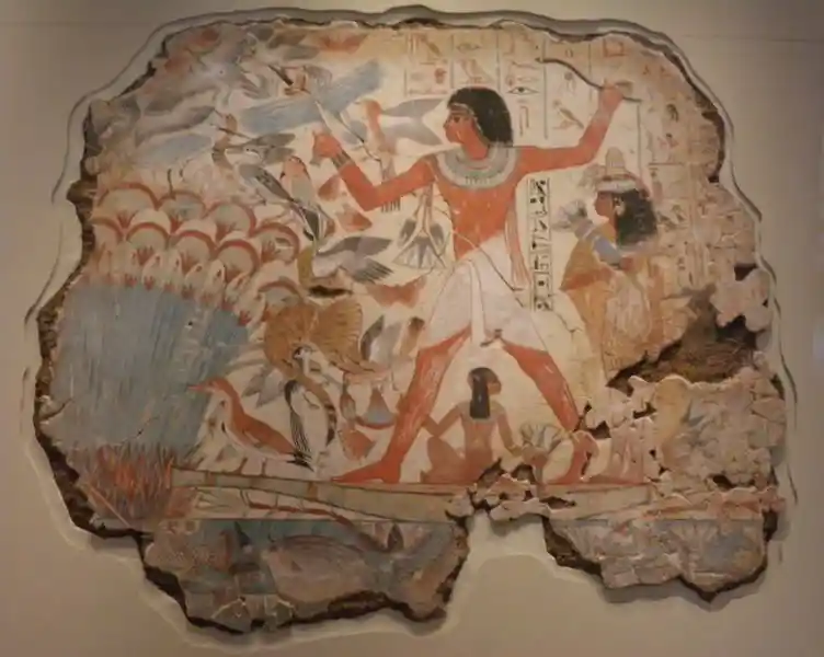 Nebamun hunting in the marshes